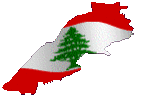علم لبنان داخل الخارطة 1067-91